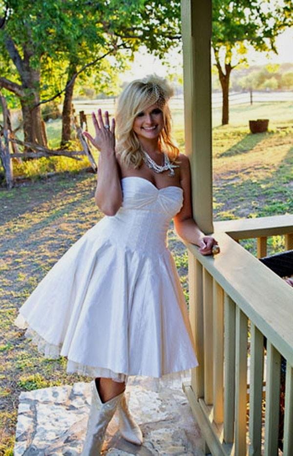 Country Wedding Dress With Cowgirl Boots