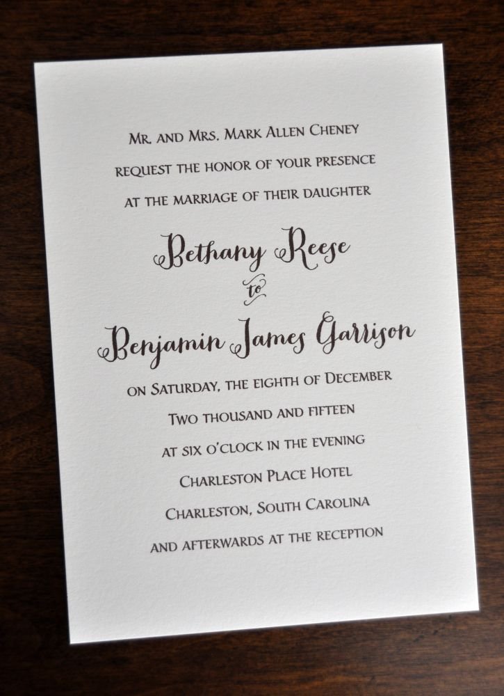 Traditional Wedding Invitations