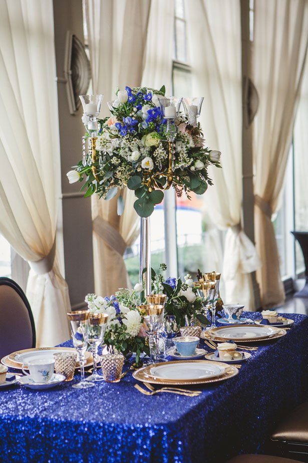 Wedding Theme Blue And Gold
