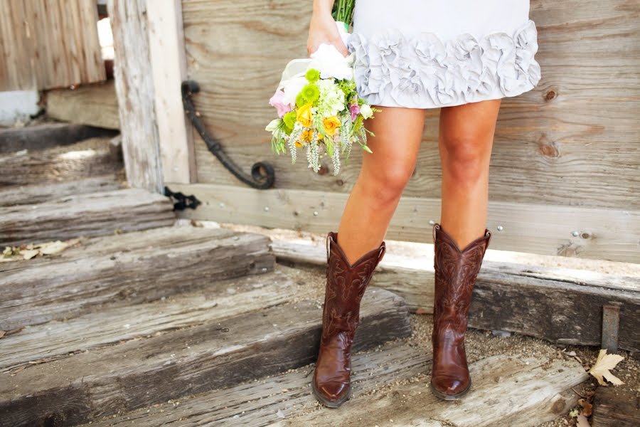 short-wedding-dress-and-cowboy-boots