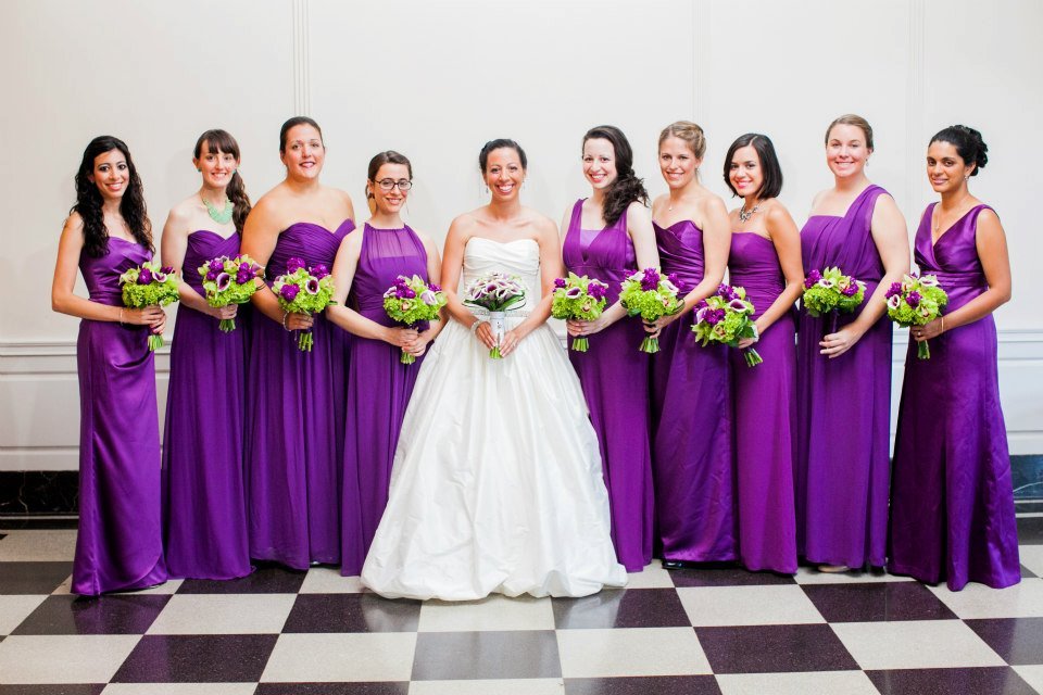 Lime Green And Purple Wedding