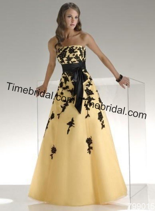 black-and-yellow-wedding-dress