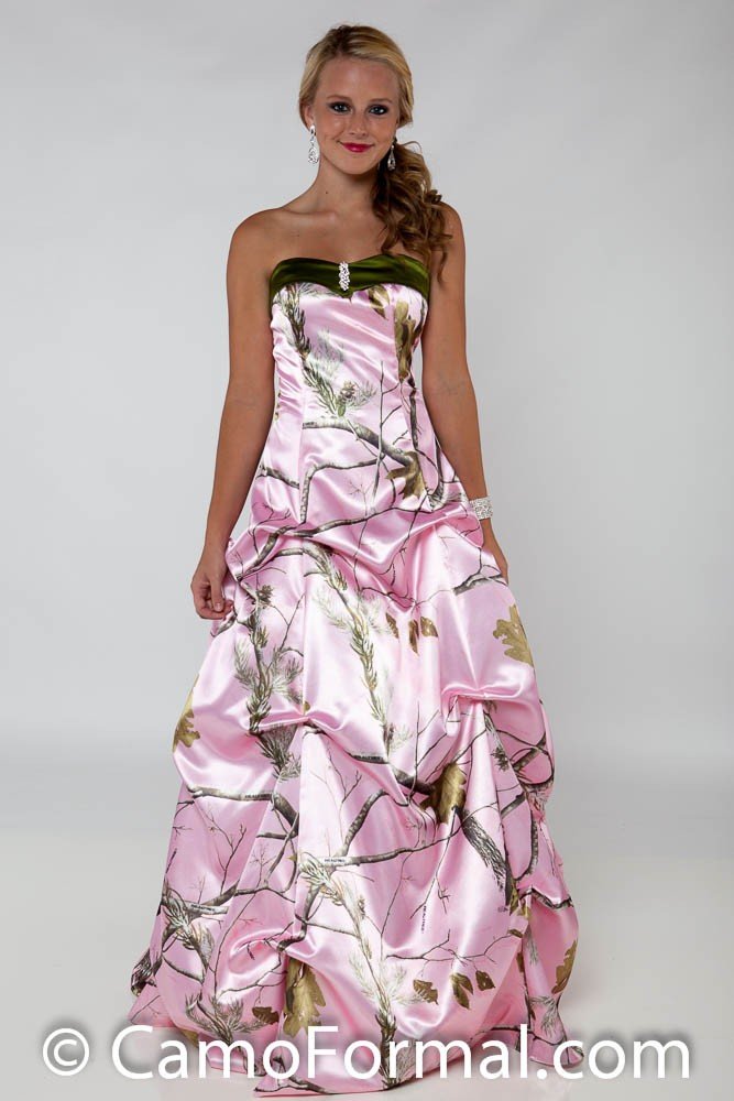 Pink Camo Wedding Dress