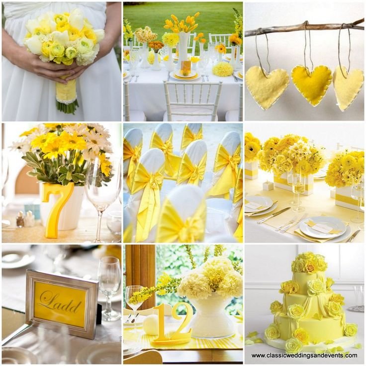 Yellow Decoration For Wedding