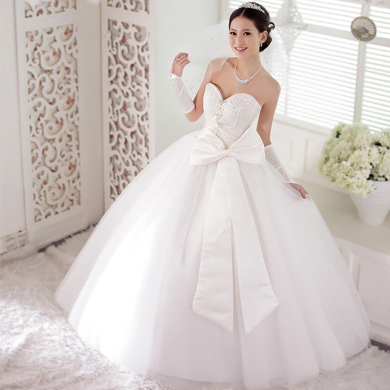 Wedding Dress With Bows