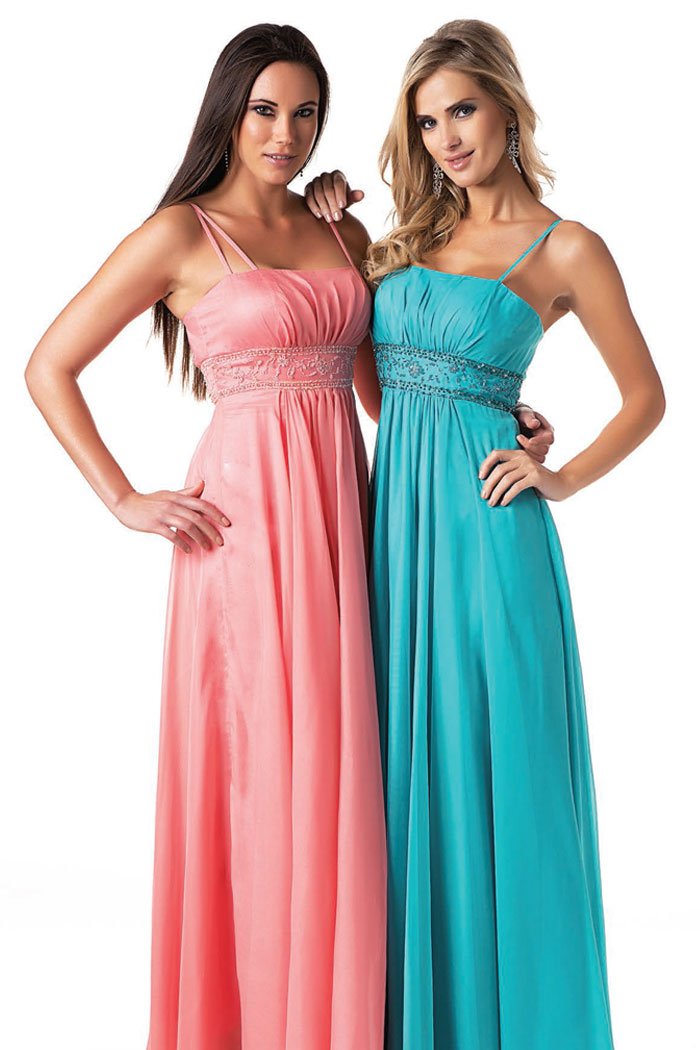 Pool Colored Bridesmaid Dresses 1