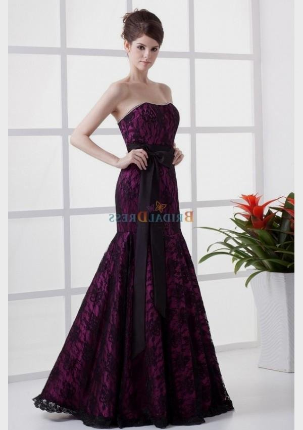 Popular Black Purple Wedding Dress Emasscraft