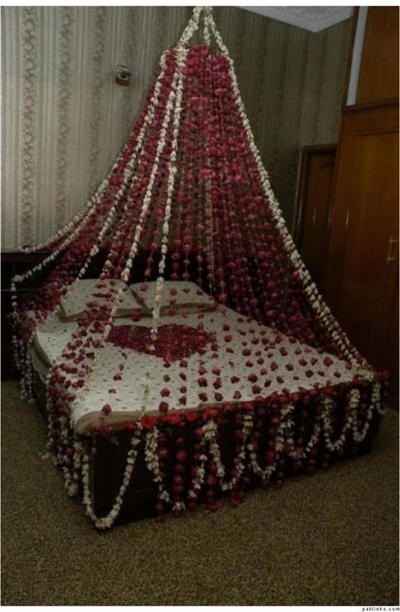 Indian Wedding Bedroom Decoration