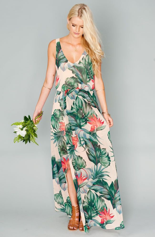 Hawaiian Themed Wedding Dress