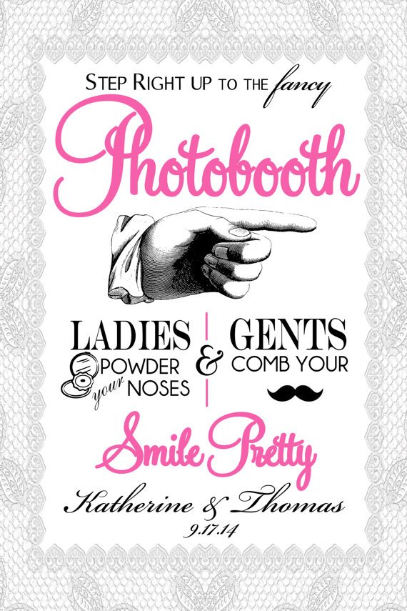 Wedding Photo Booth Signs