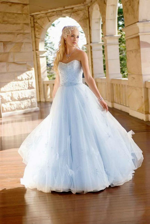 Light Blue Wedding Dresses Emasscraft