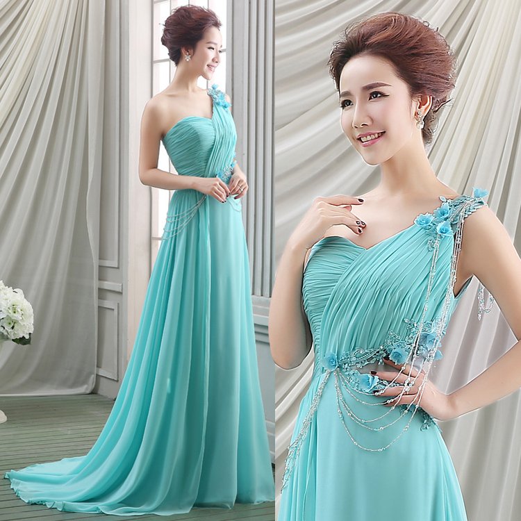 Popular Teal Wedding Dress 7457