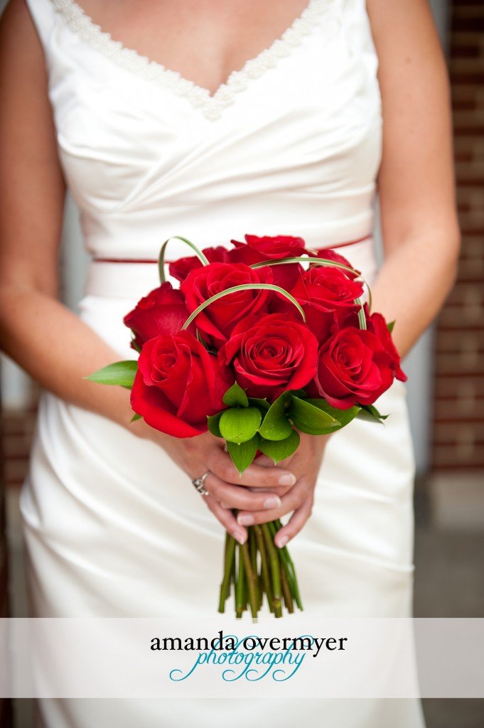 Red Roses Wedding Bouquet