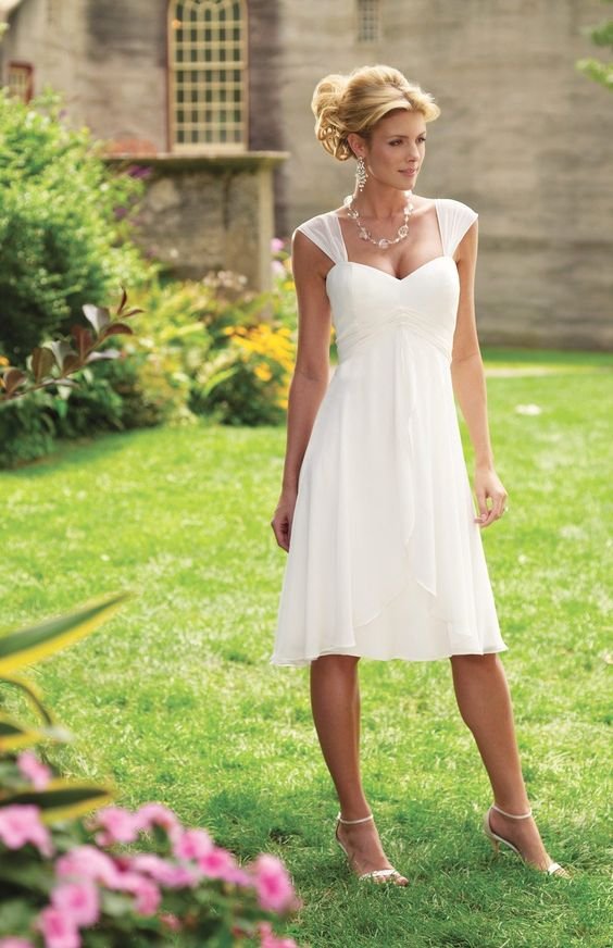 Knee Length Wedding Dress