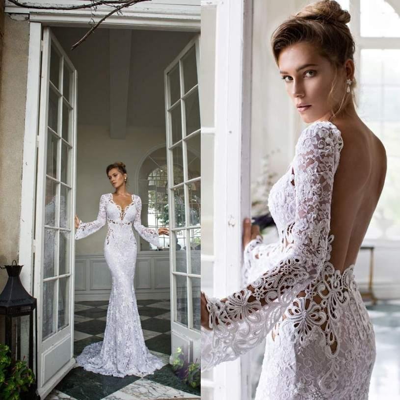 Open Back Lace Wedding Dress