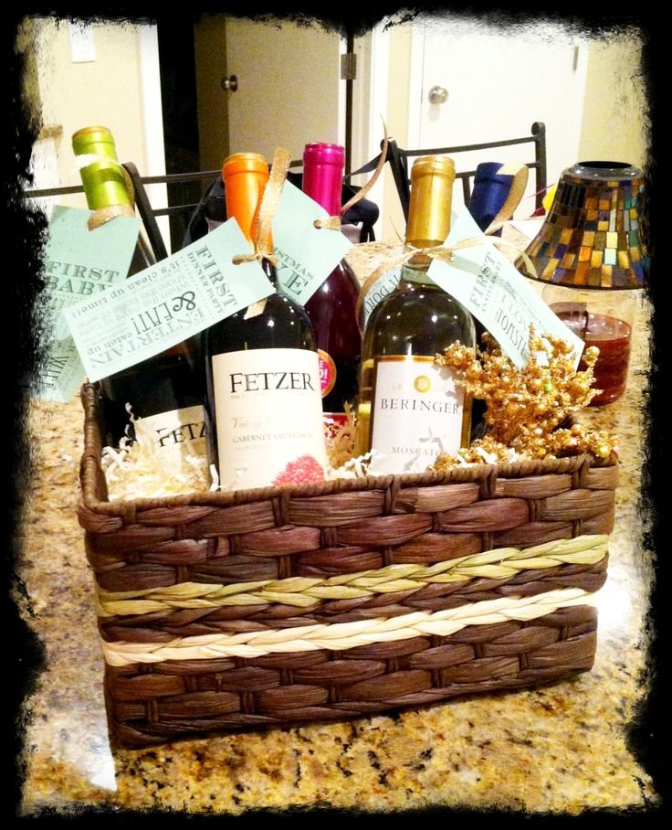 Wine Basket Wedding Gift