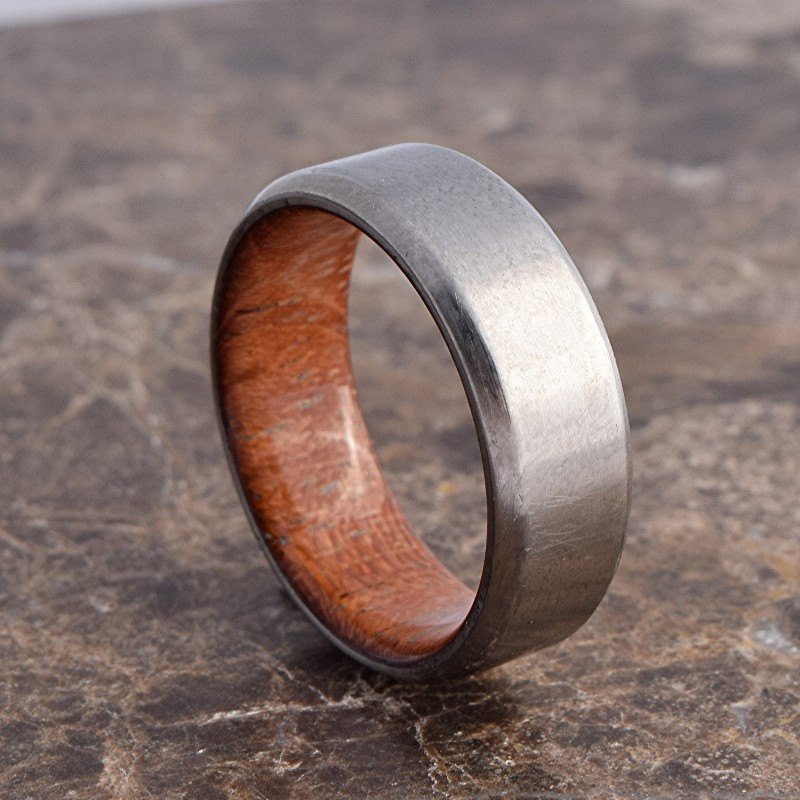 Men’s Wood Grain Wedding Band