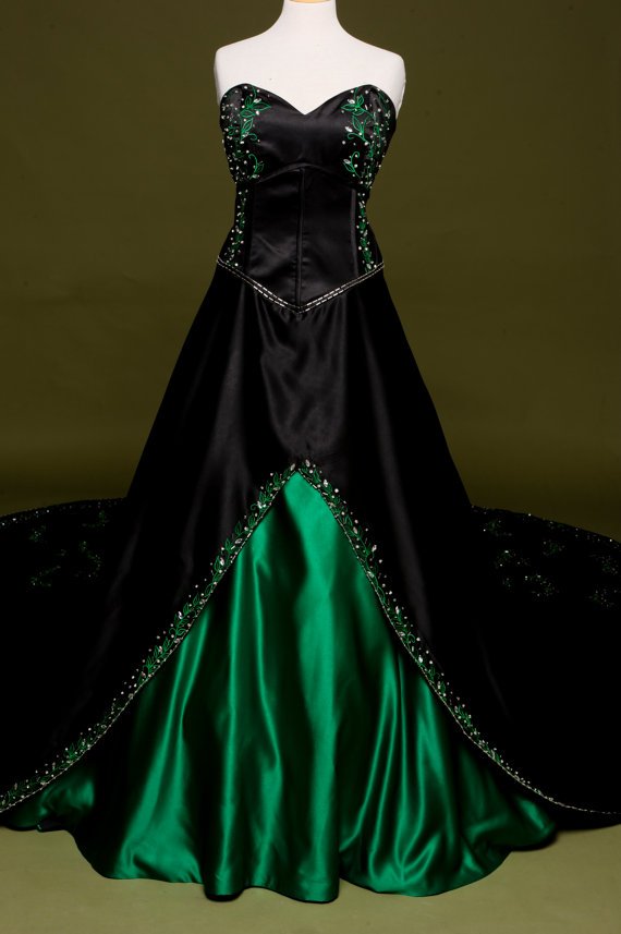 Emerald Green Wedding Dress