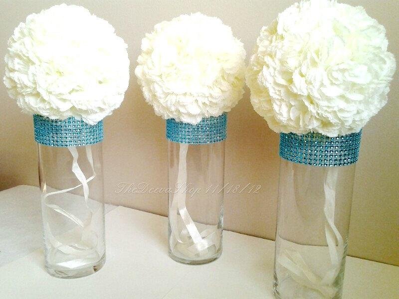 Teal Wedding Centerpieces