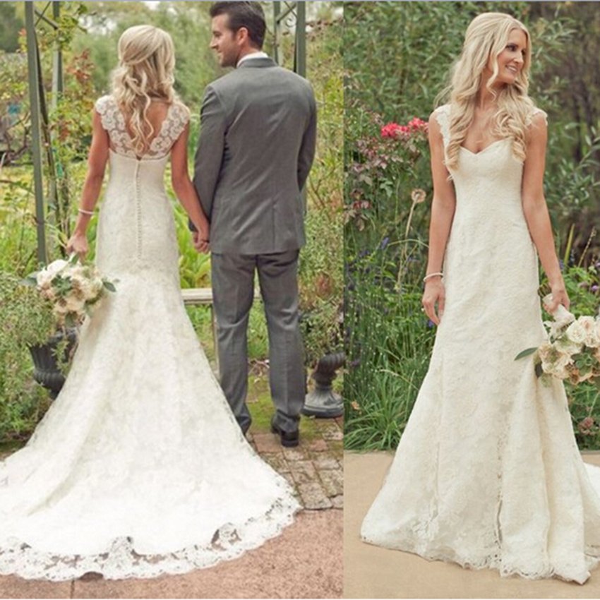 Country Lace Wedding Gowns 4394