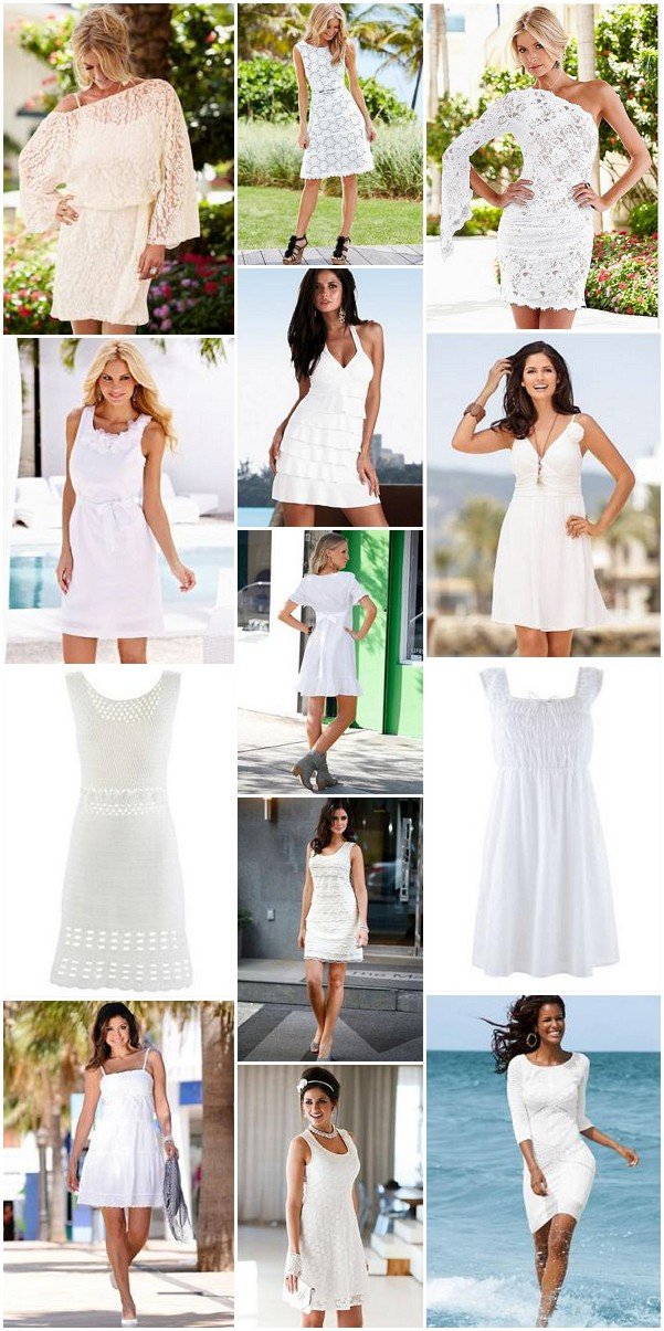 all white beach attire