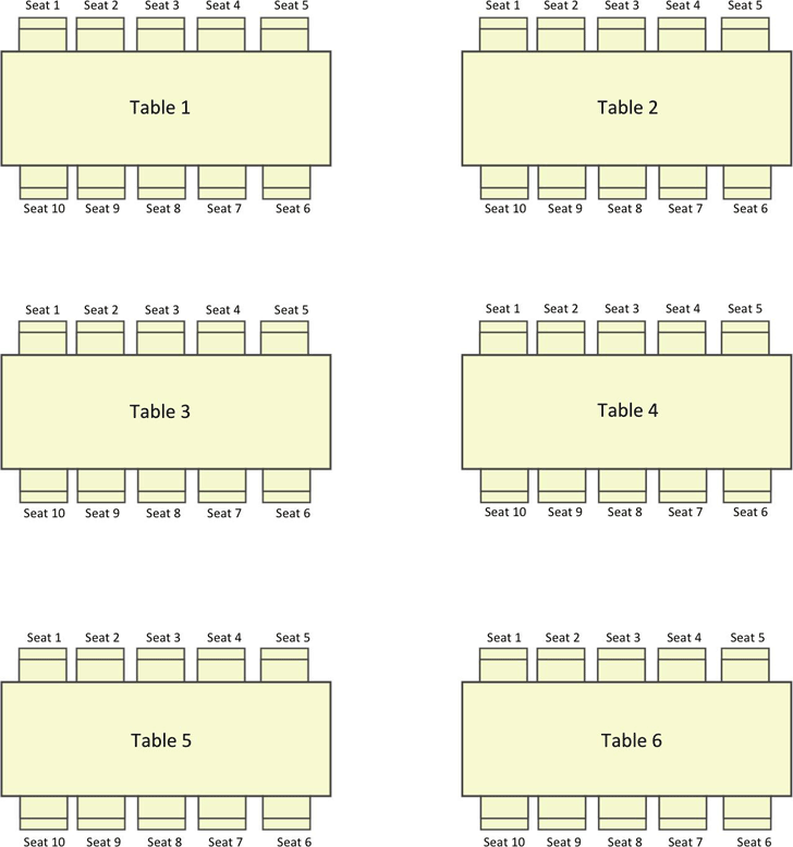 Wedding Seating Chart Printable Template - Printable Templates