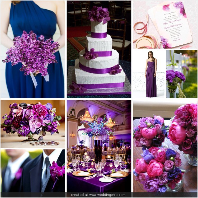 Navy Blue And Purple Wedding Ideas