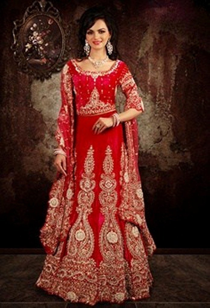 Red Indian Wedding Dress 