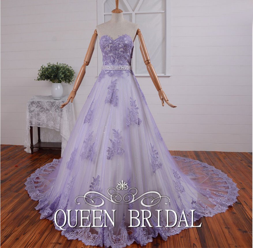 Lavender Wedding Gown