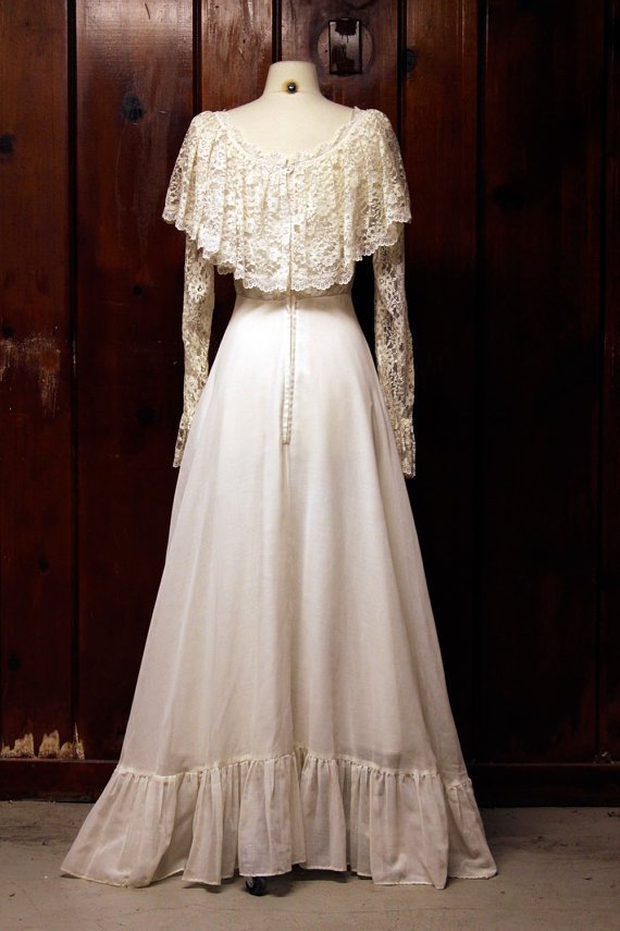 1970s Wedding Dress