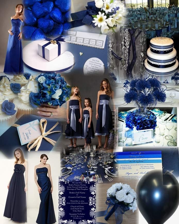Midnight Blue Wedding Decorations