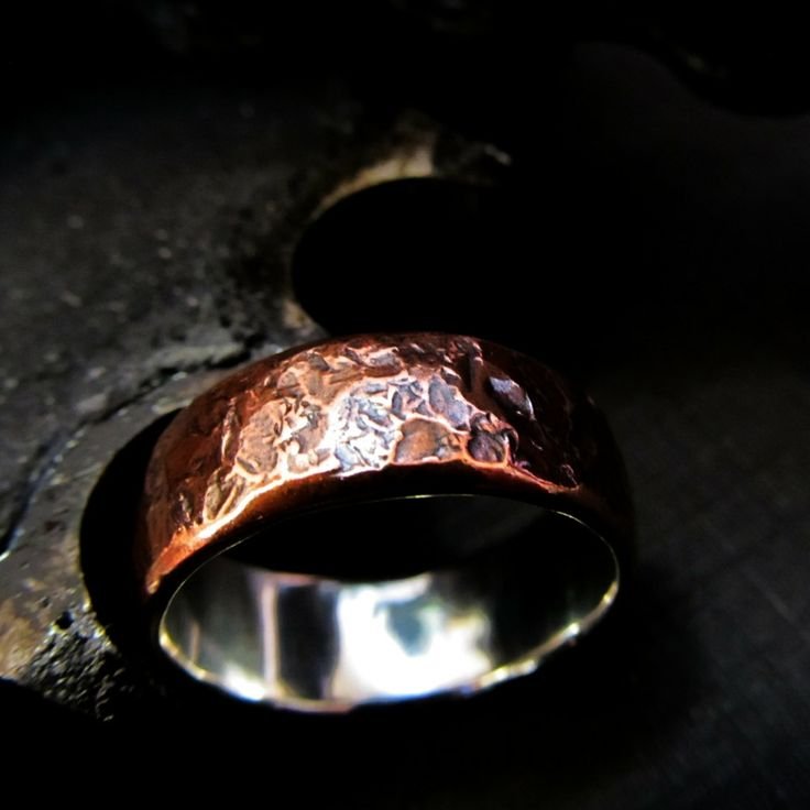 Copper Mens Wedding Band   Copper Mens Wedding Band 1 