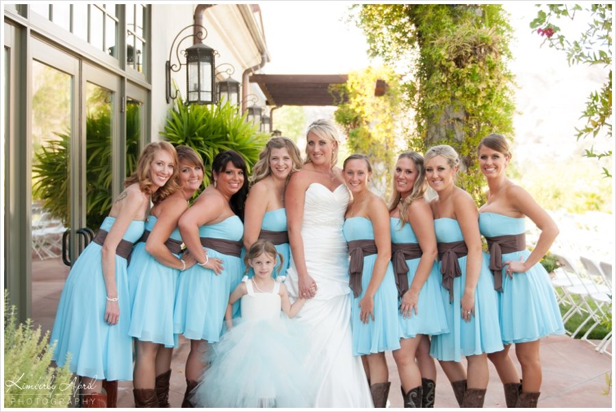 country style bridesmaids dresses with cowboy boots