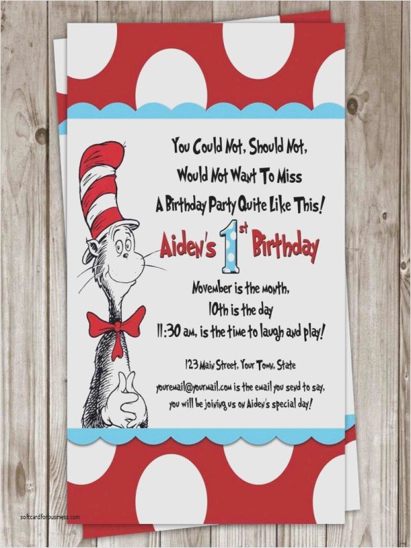 Dr Seuss Wedding Invitations