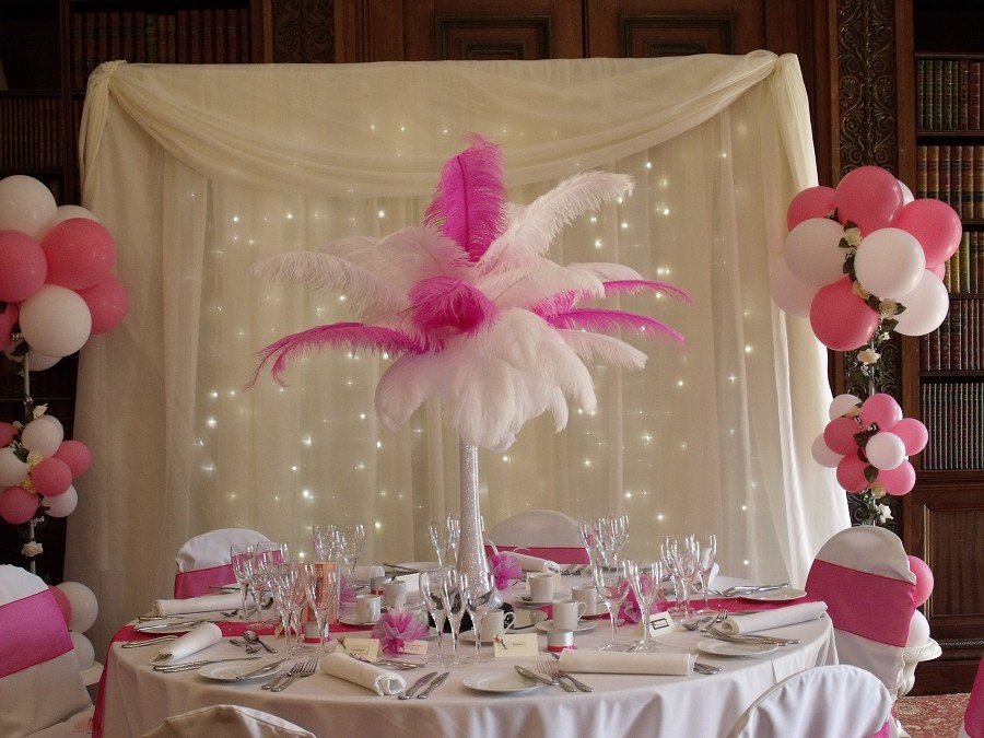 Fuchsia Wedding Table Decorations