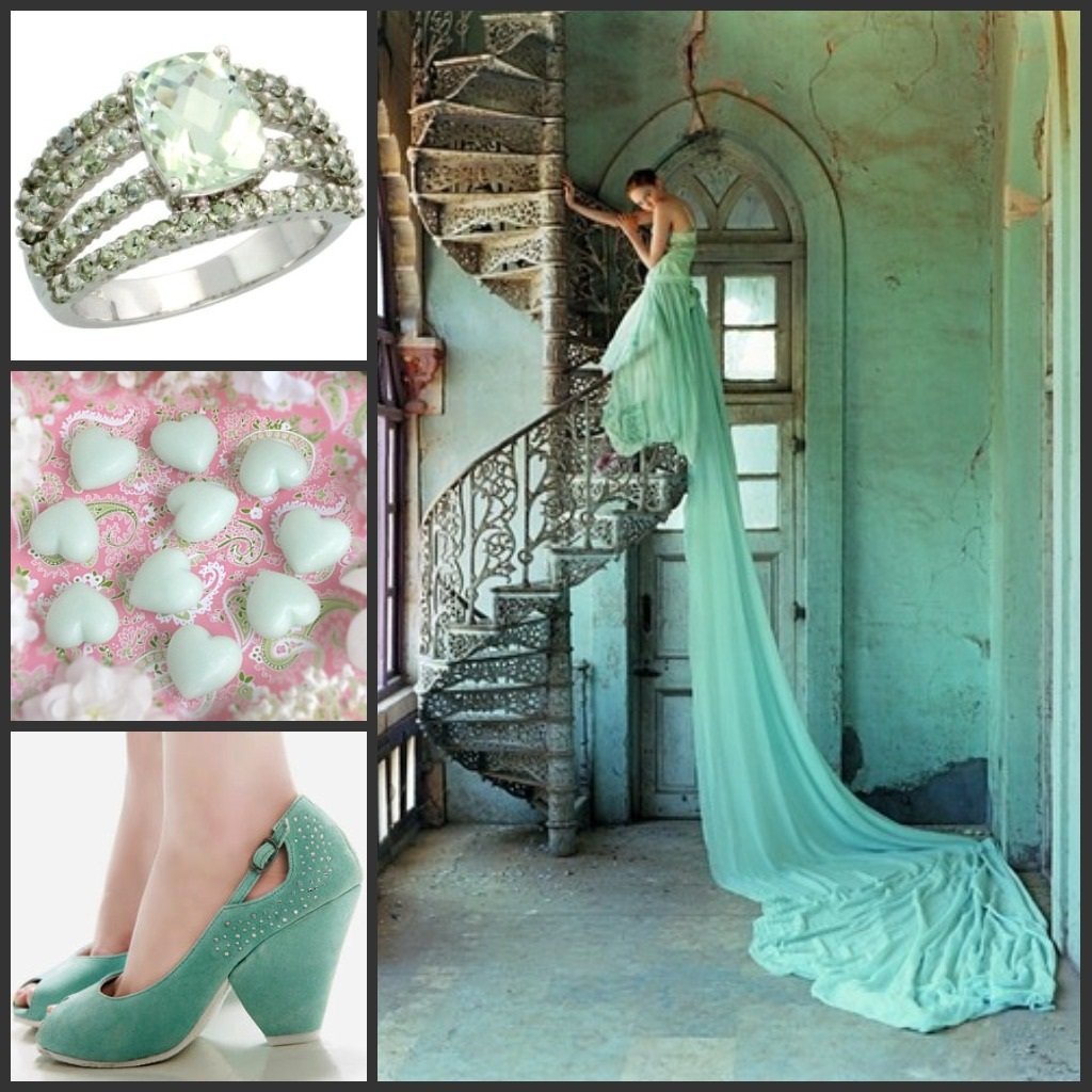 Seafoam Green Wedding Dress