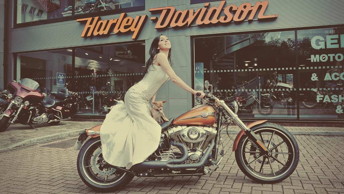 Harley Davidson Wedding Dress