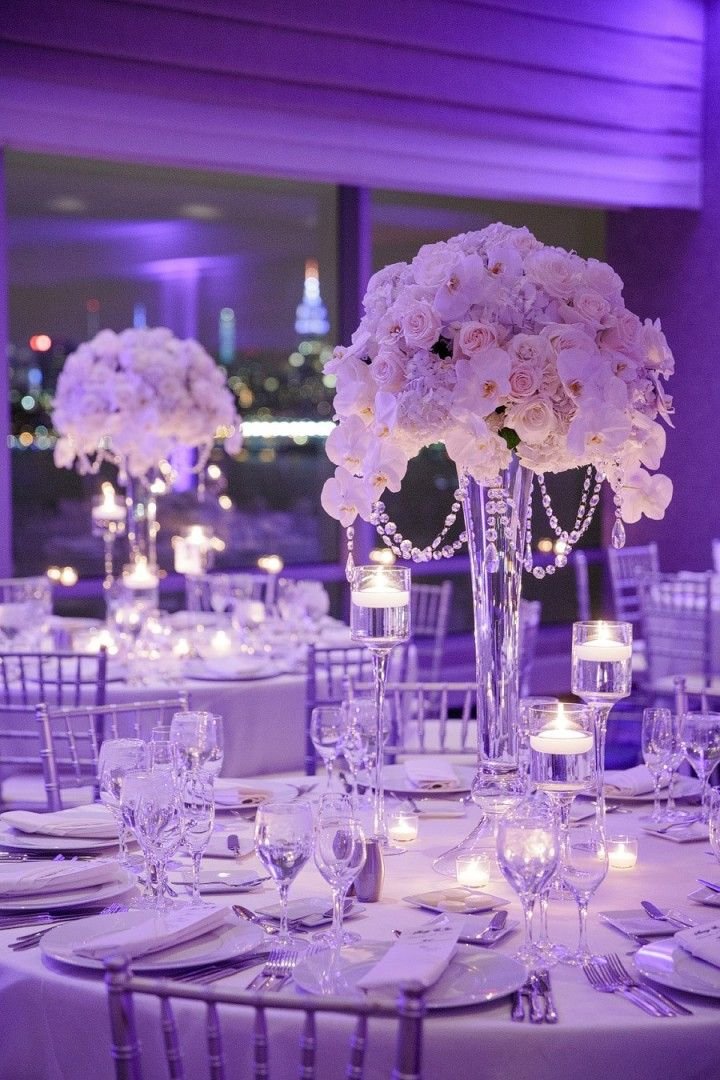 Purple Wedding Table Decorations 3070