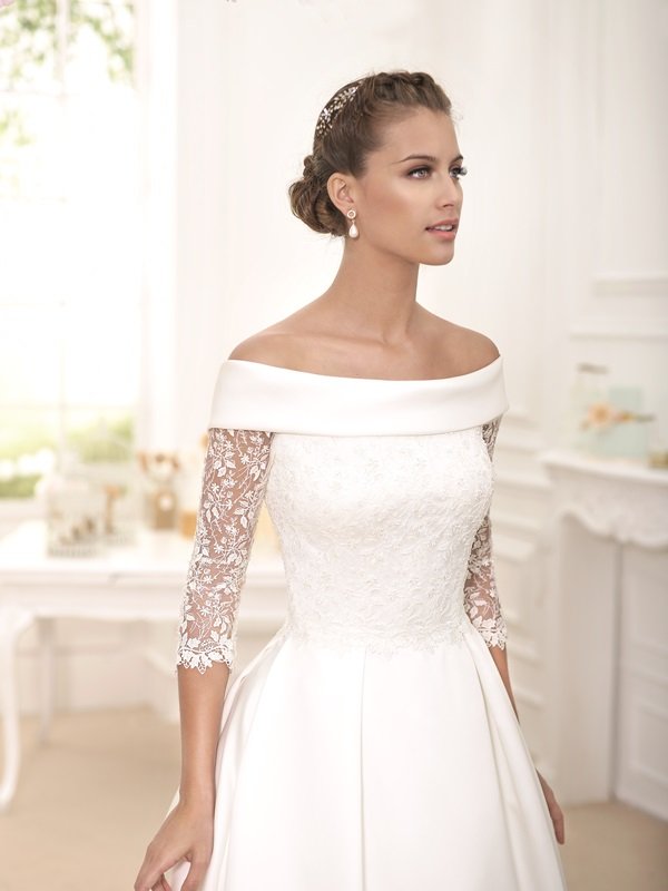 Audrey Hepburn Style Wedding Dress   Novia Dart Wedding Dresses In Brighton And Sussex 4 