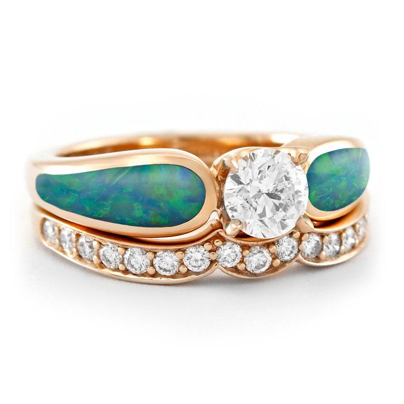 Opal Wedding Band   So Gorgeous Opal Wedding Rings Designs To Wear 8 