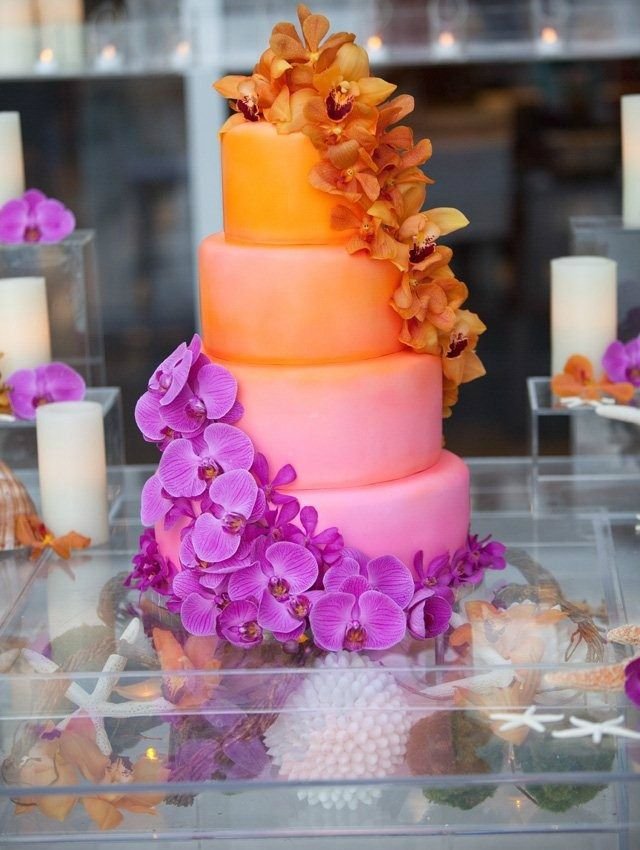 Tropical Wedding Cakes Designs 