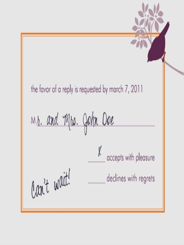Reply To Marriage Invitation Email