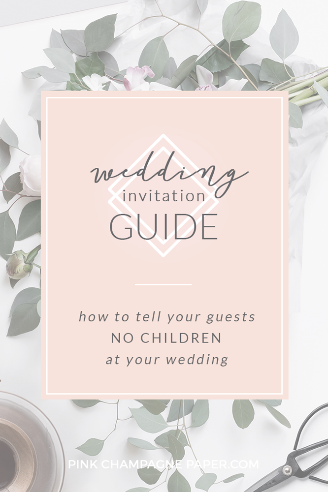 Wedding Invitation No Children
