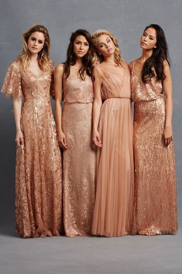 Copper Bridesmaid Dresses