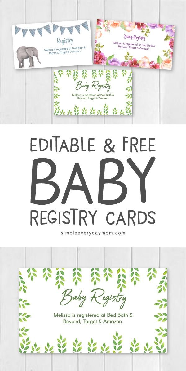 How To Put Registry On Baby Shower Invitations