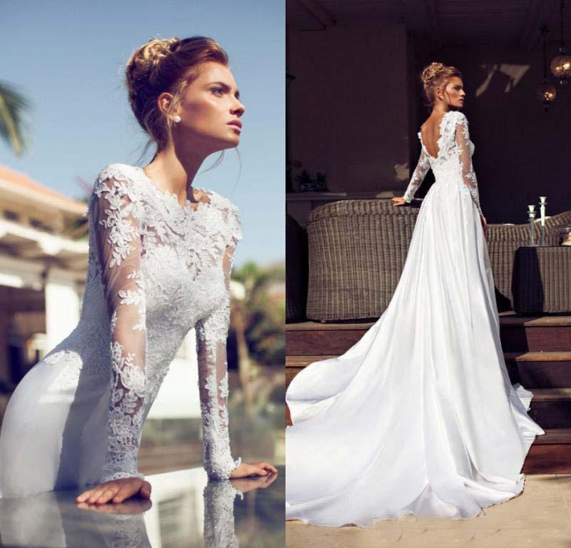 Vintage Open Back Wedding Dresses