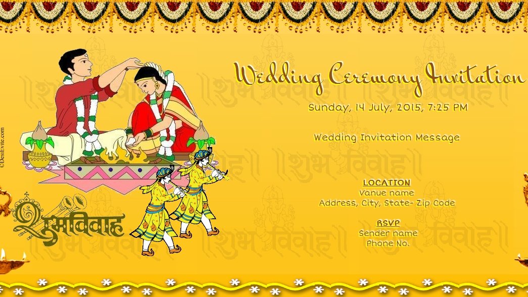 Free E Wedding Invitation Card Templates