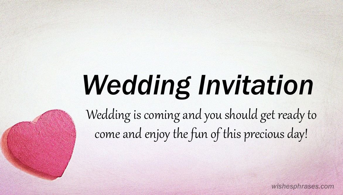 Wedding Invitation Greetings